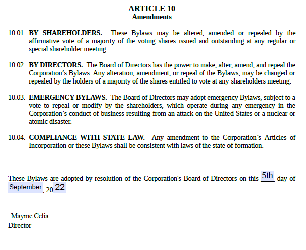 How to fill out Corporate Bylaws for your C-Corp How to fill out Corporate Bylaws for your C-Corp