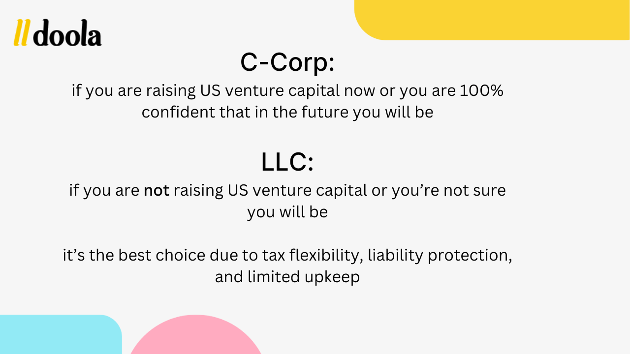 When Should You Form an LLC or Corporation? Ccorp vs llc