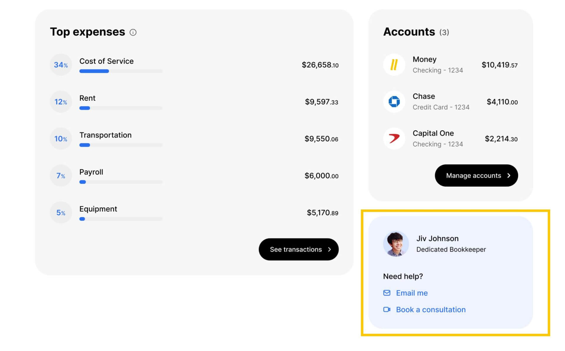 Understanding Your doola Bookkeeping Dashboard Understanding Your doola Bookkeeping Dashboard