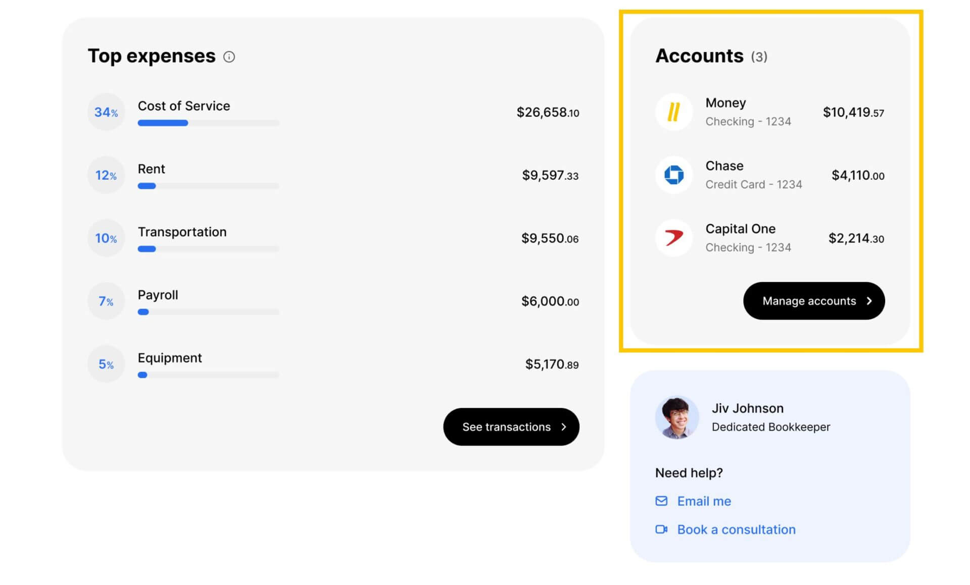 Understanding Your doola Bookkeeping Dashboard Understanding Your doola Bookkeeping Dashboard