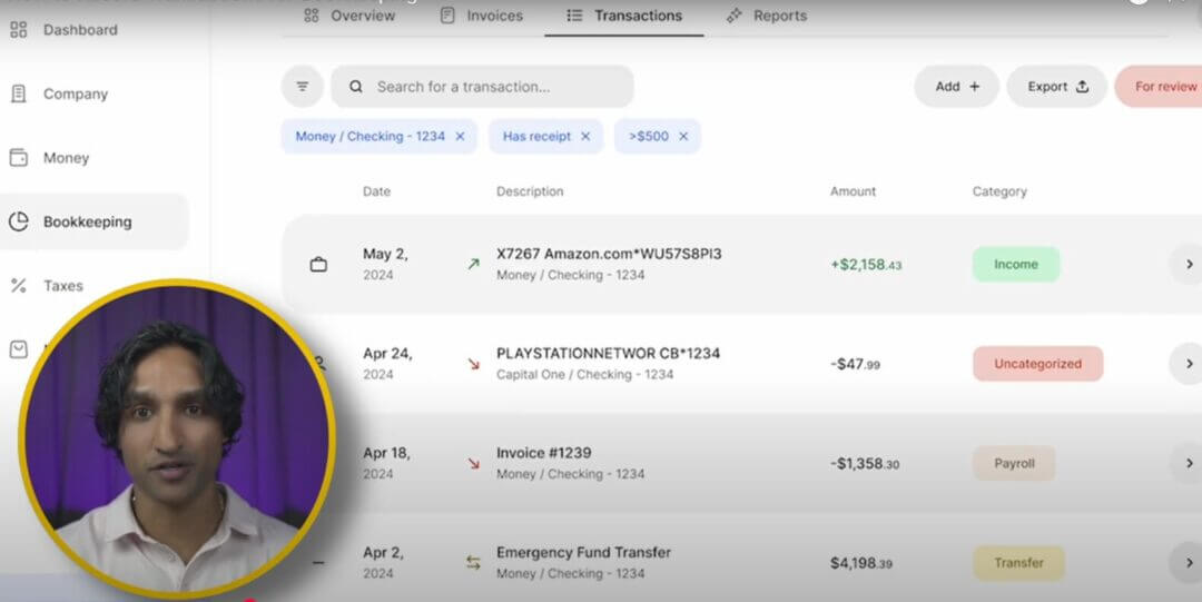 Understanding Your doola Bookkeeping Dashboard ✅ Step 2: Get Familiar with the Dashboard Layout